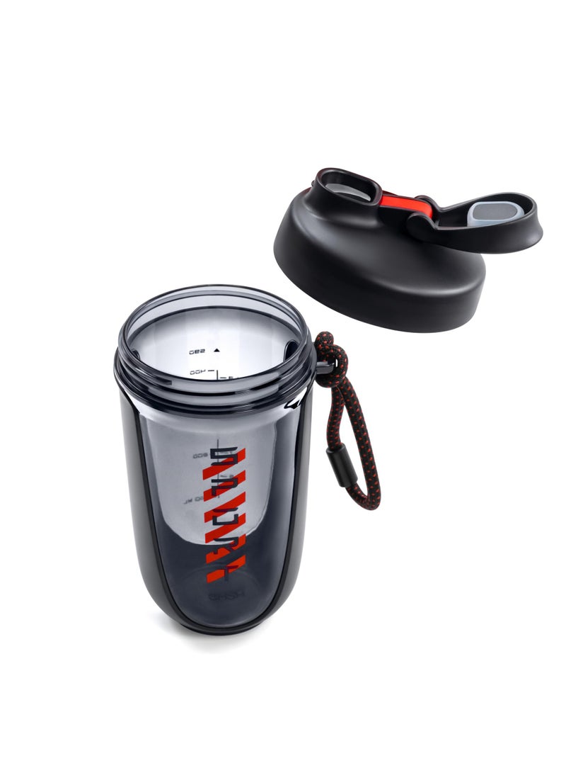 Excefore Protein Shaker Bottle, Leak Proof 20 Oz Shaker Bottle for Protein, with Durable Lanyard, BPA Free Plastic Shaker Bottle for Pre Workout - Image 1