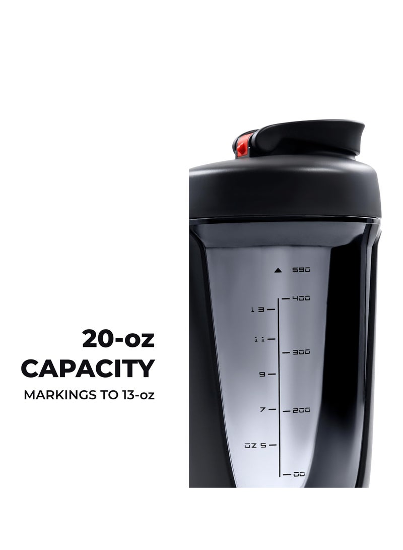 Excefore Protein Shaker Bottle, Leak Proof 20 Oz Shaker Bottle for Protein, with Durable Lanyard, BPA Free Plastic Shaker Bottle for Pre Workout - Image 2