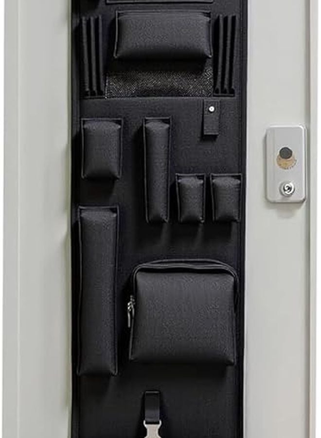 Closet Door Organizer With Mirror For Uniforms Gym Gear And Bedroom Storage - Image 2