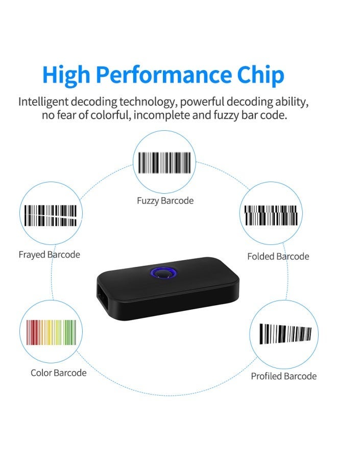 Handheld 3-In-1 Barcode Scanner Black - Image 3