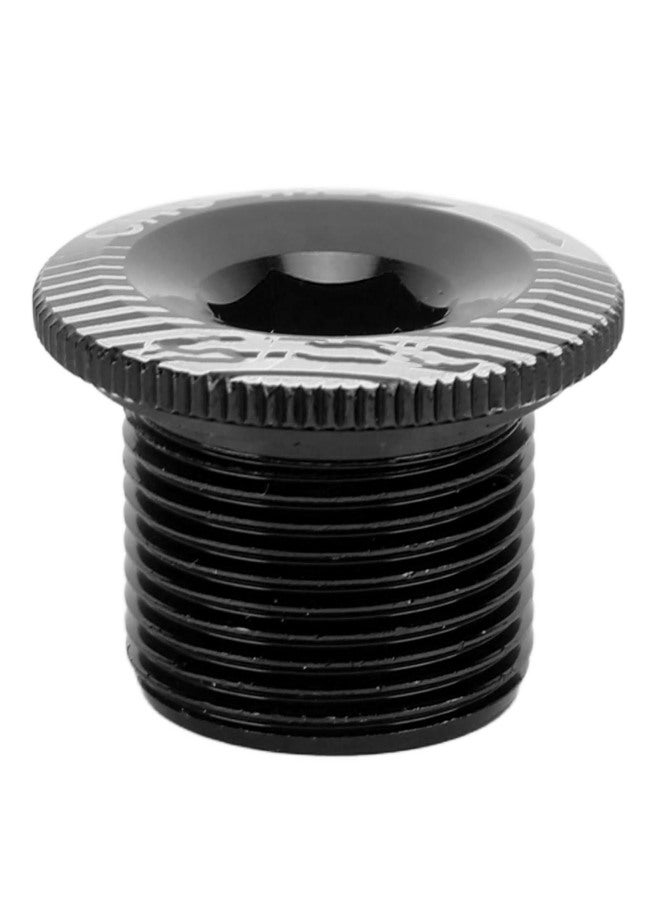 إنلي براغي ذراع كرنك الدراجة الهوائية، مصنوعة من سبائك الألومنيوم، مقاس M20، برغي تثبيت ذراع الكرنك، براغي ذراع مجموعة الكرنك للدراجة، أسود اللون، مقاس M20 - Image 3