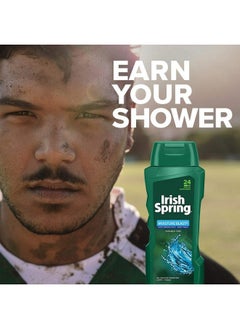 Irish Spring Irish Spring Body Wash, Moisture Blast, 18 fluid ounce, 4 Count (Pack of 1)  - Image 2