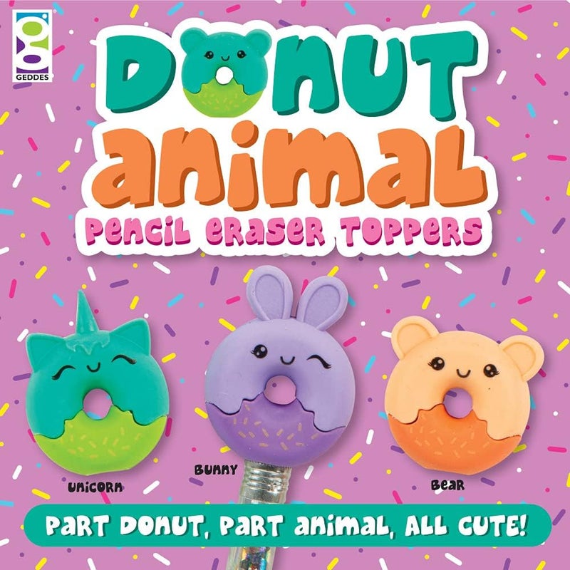 Geddes Raymond Donut Pencil Top Erasers (Pack of 48) - Image 4