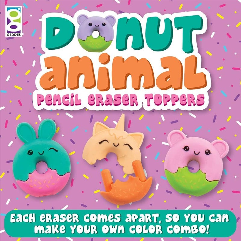 Geddes Raymond Donut Pencil Top Erasers (Pack of 48) - Image 5