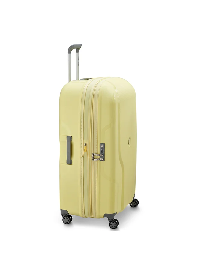 DELSEY Paris Clavel 83 cm 4 Double-Wheeled Luggage Trolley (Recycled Material) - Pale Yellow