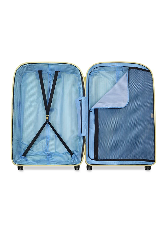 DELSEY Paris Clavel 83 cm 4 Double-Wheeled Luggage Trolley (Recycled Material) - Pale Yellow