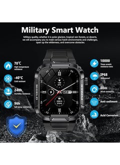 Generic IP68 Waterproof Smartwatch for Men with Bluetooth Call (Answering/Making Calls), Fitness Tracker, More than 100 Sports Modes for iPhone Android Phone  - Image 2
