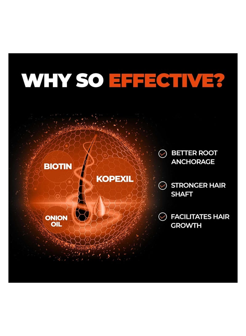 بيردو شامبو منشط نمو الشعر من بيردو، 200 مل | شامبو للرجال | يعزز نمو الشعر | شامبو خالي من الكبريتات والبارابين | مع زيت البصل والبيوتين - Image 3