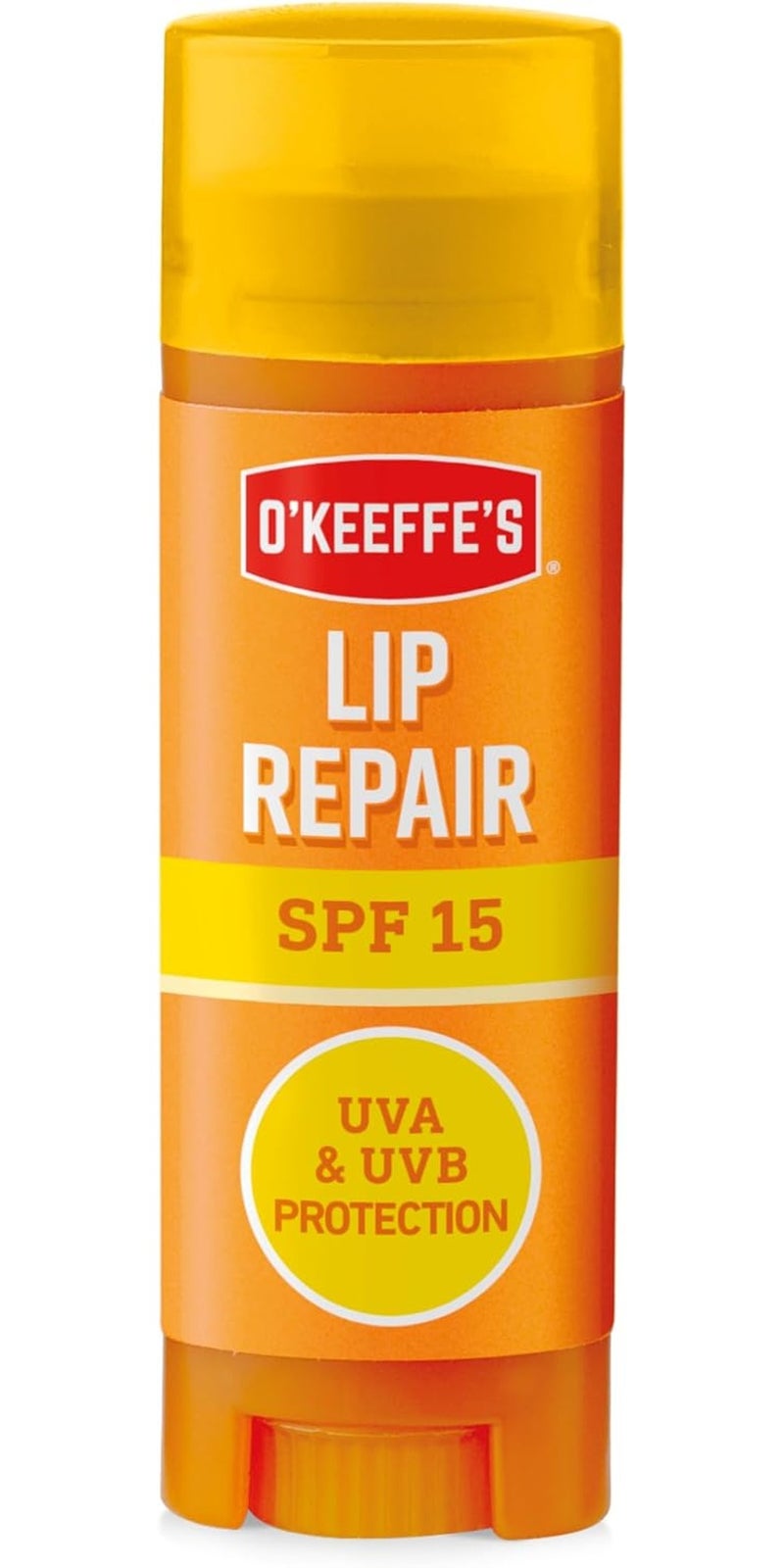 أوكيفيس مرطب شفاه أوكيفز للحماية من الشمس SPF 15 - عناية مرطبة للشفاه الجافة والمتشققة مع حماية من الشمس، مقاوم للماء، 4.2 جرام - Image 1