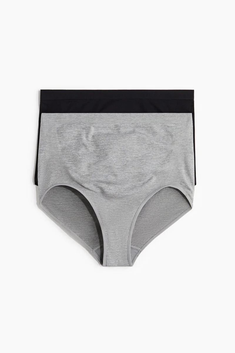 H&M  MAMA 2-pack Seamless Bump support briefs for Women | Best Price UAE