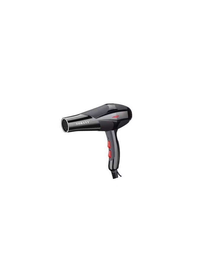 Sokany Hair Dryer 2300 Watt Hot Cold Motor 2 Speed ​​Black HS-3618 - Image 3