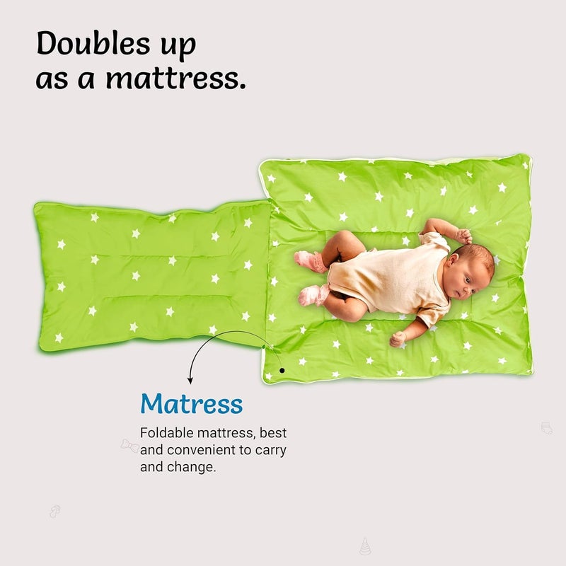 Obedient سرير أطفال 3 في 1 مطيع، كيس نوم وعش محمول، أغطية سرير قطنية للمواليد والرضع، سرير محمول، لحمل الأطفال والنوم المشترك، سرير نوم للأطفال، 0M+ (متعدد الألوان) - Image 4