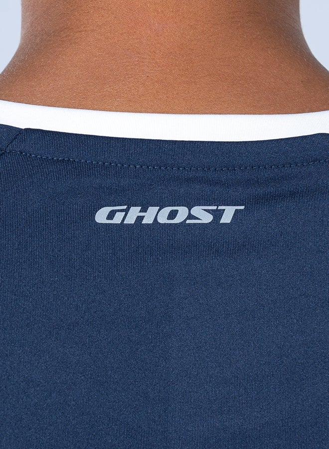 Ghost Essential Contrast Tee - Navy - Image 2