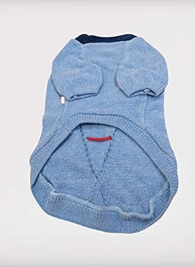 Gojira Dog Cat Woolen Sweaters Pet Winter Clothes Blue 2XL - Image 5