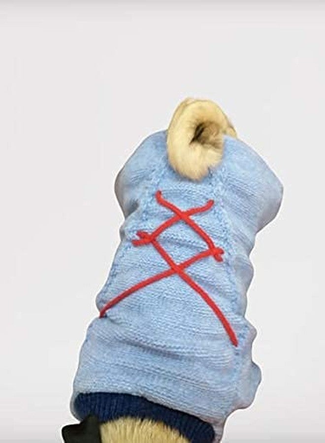 Gojira Dog Cat Woolen Sweaters Pet Winter Clothes Blue 2XL - Image 2
