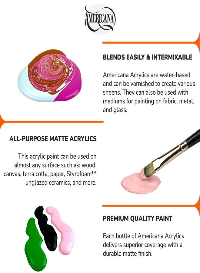 DecoArt Americana Acrylic Paint Set - Holiday Colors, 9 Bottles (2 fl oz) - Art and Craft Acrylic Paints for Canvas, Wood, and More - Image 3