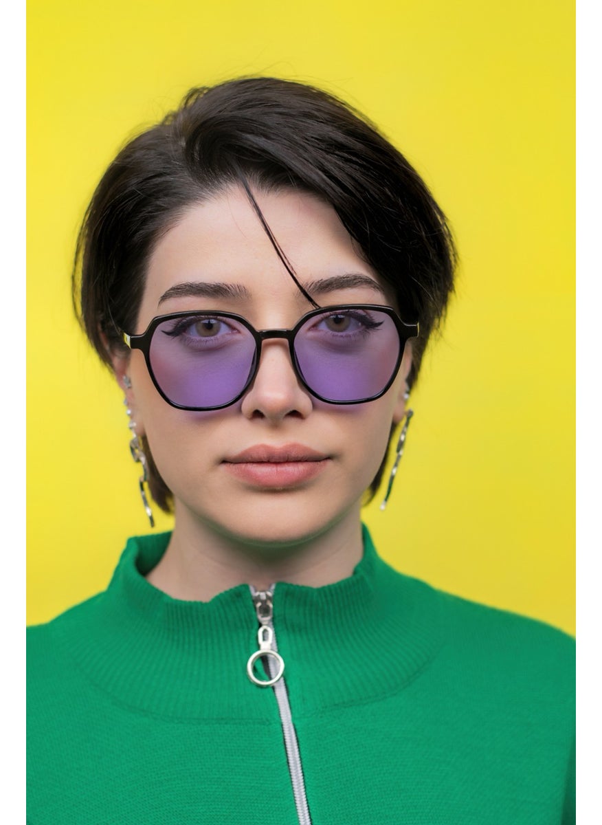 Focus On Frodo Black Purple Sunglasses  - Image 2