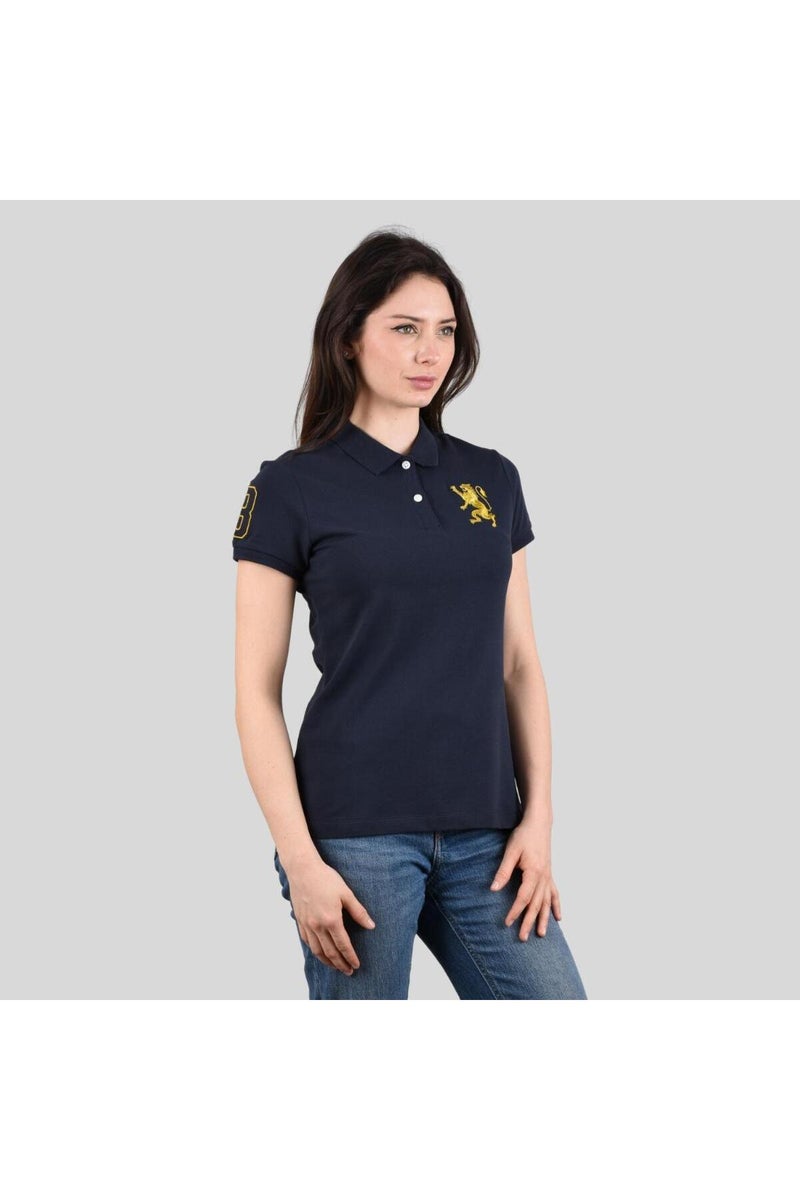 جيوردانو قميص بولو نسائي أزرق بقصة ضيقة - Image 2