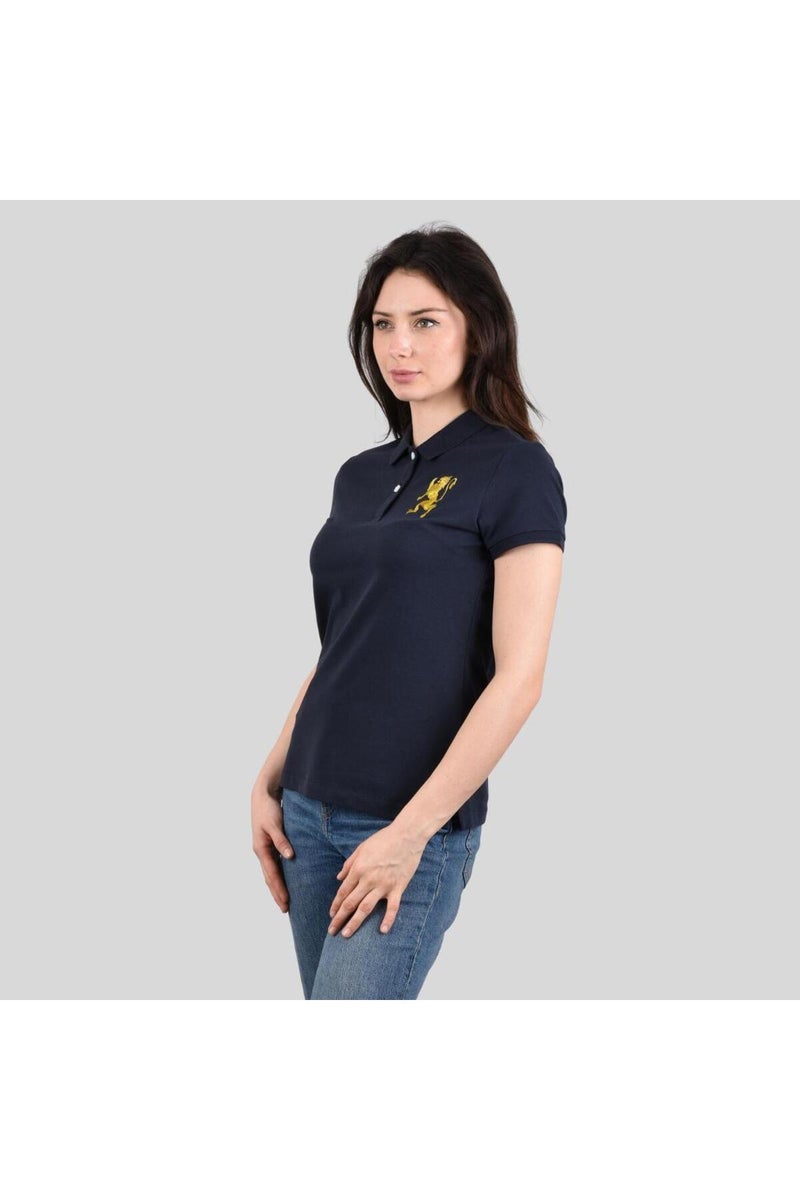 جيوردانو قميص بولو نسائي أزرق بقصة ضيقة - Image 3