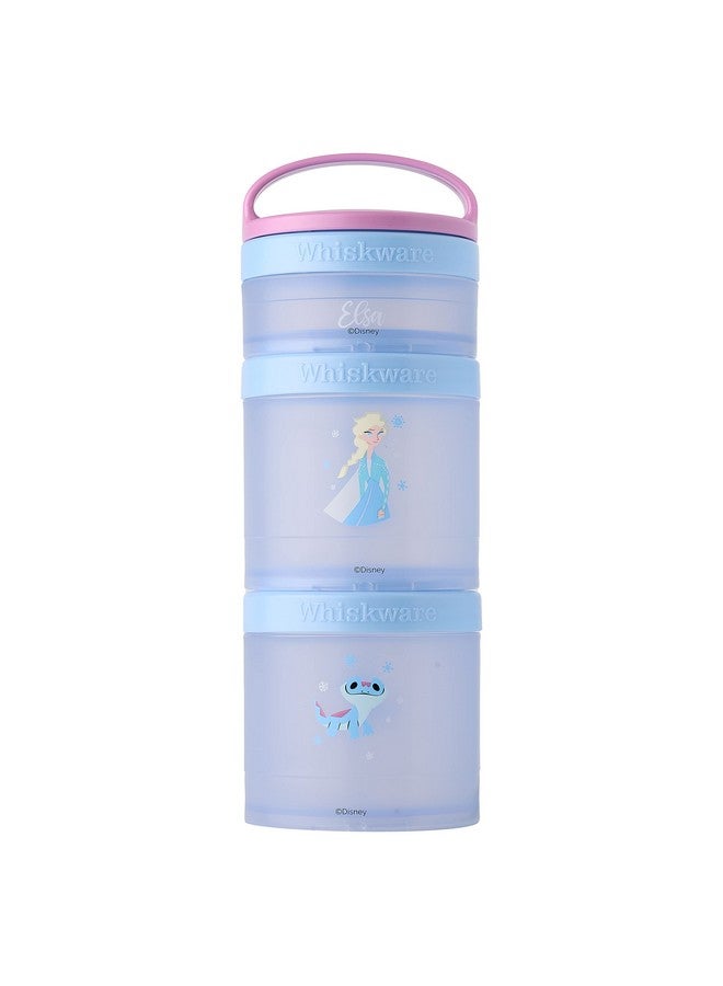 Whiskware Disney Princess Stackable Snack Containers For Kids And Toddlers 3 Stackable Snack Cups For School And Travel Elsa And Bruni - Image 1
