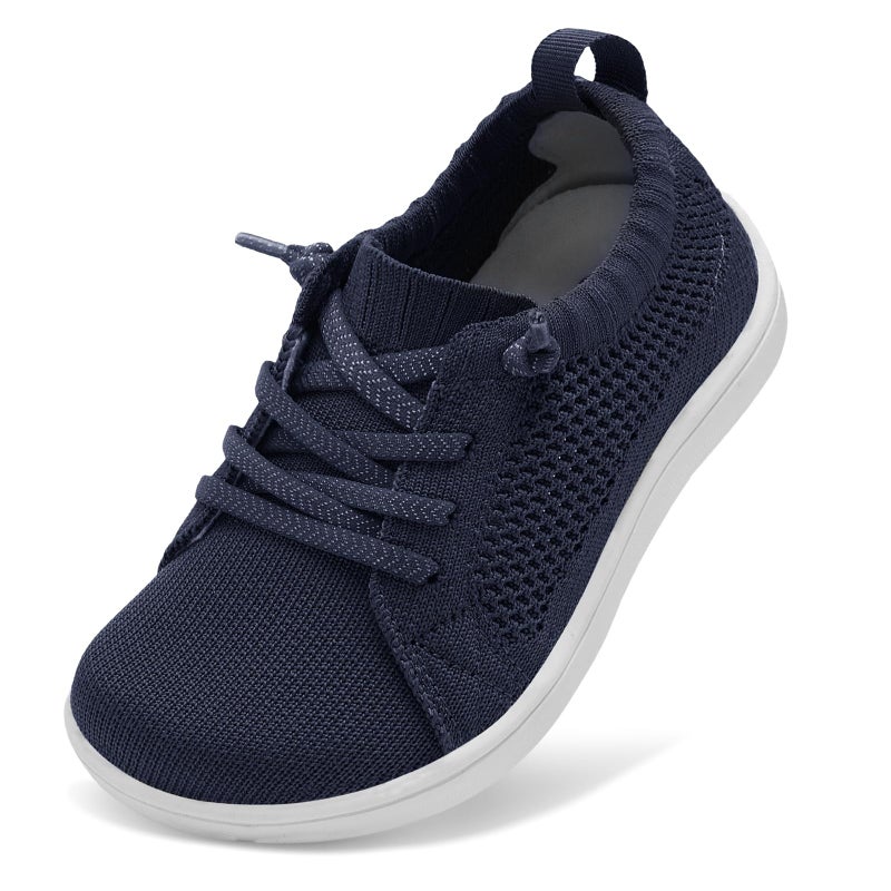 LeIsfIt Toddler Shoes Girls Boys Wide Shoes Kids Zero Drop Minimalist Sneakers Barefoot Slip on Tennis Sneakers Navy 12.5 Little Kid - Image 1