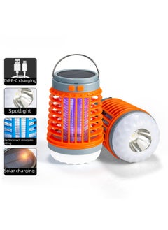 Generic Led Shock-style Mosquito Killer Lamp Outdoor Usb Charging Lighting Mosquito Trap Indoor Silent Repellent-Color:(Blue) W890-2 Hook Mosquito Lamp (Diamond Stare Blankly Bottom)  - Image 1