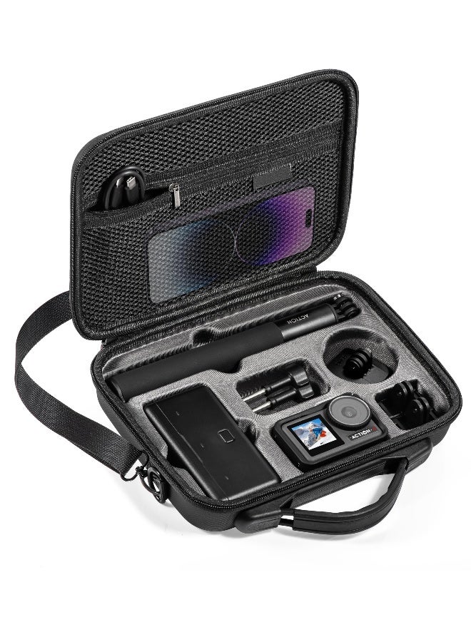 Carrying Case for Osmo Action 3, for DJI Osmo Action 3/Action 4 Camera Accessories Hard Shell Bag Travel Case Compatible with DJI Action 3/Action 4 Adventure Combo - Image 1