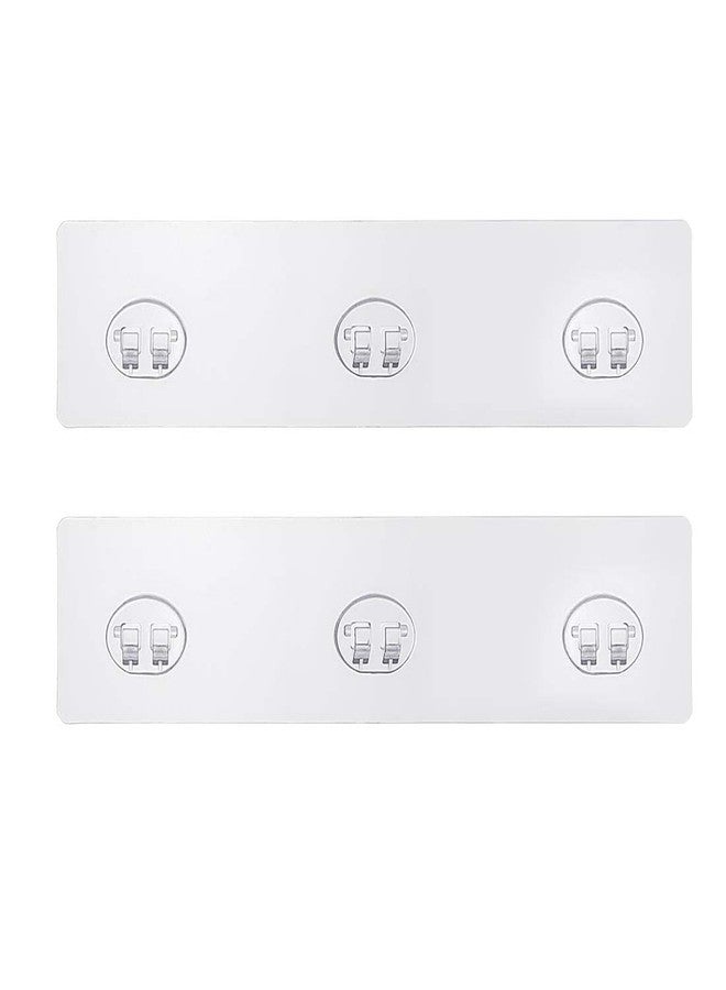 Mivvosakuki 2pcs Shower Caddy Adhesive Replacement,Shower Shelves Adhesive Strip Pad Shower Organizer Sticker Replacement Bathroom Heavy Duty Strong Sticky Wall Adhesive - Image 1