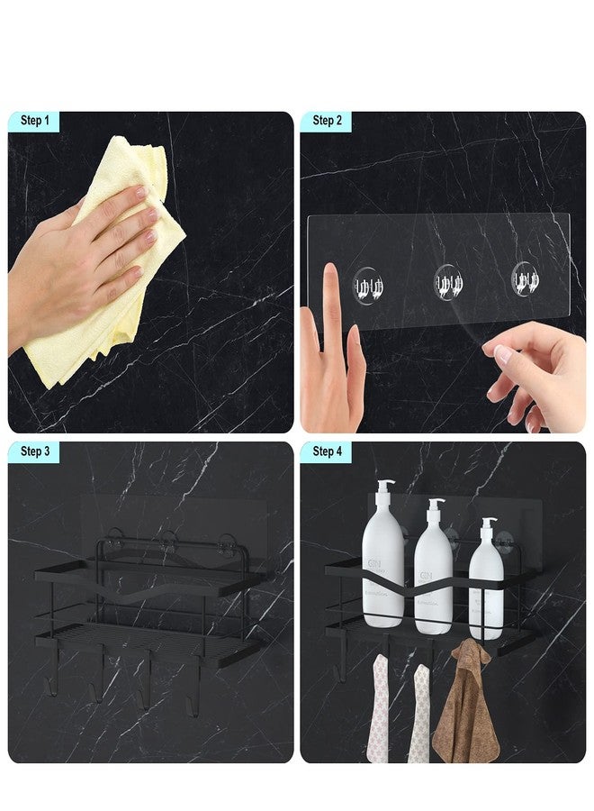 Mivvosakuki 2pcs Shower Caddy Adhesive Replacement,Shower Shelves Adhesive Strip Pad Shower Organizer Sticker Replacement Bathroom Heavy Duty Strong Sticky Wall Adhesive - Image 4