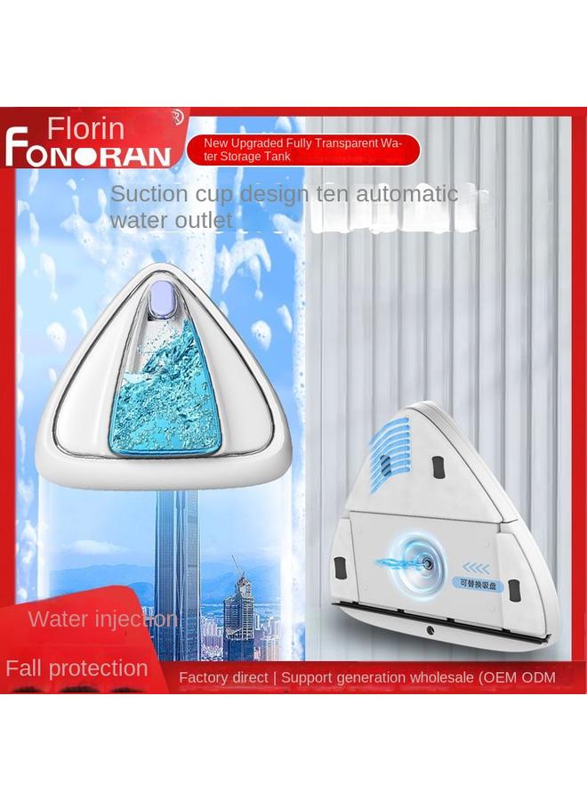 Bluejw Cross-border Wholesale Water Injection Window Wiping Household Cleaning Double-sided Magnetic Wiping Glass Wiping Double-layer Hollow Glass Wiping Artifact - Image 2