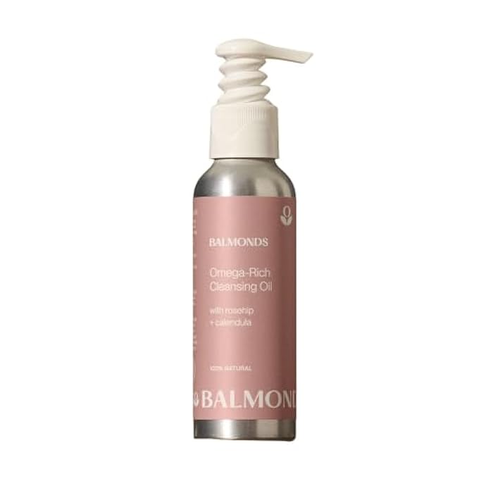 Balmonds زيت تنظيف غني بأوميغا من بالماندز، خالي من الزيوت الأساسية، منظف وجه لطيف - Image 1