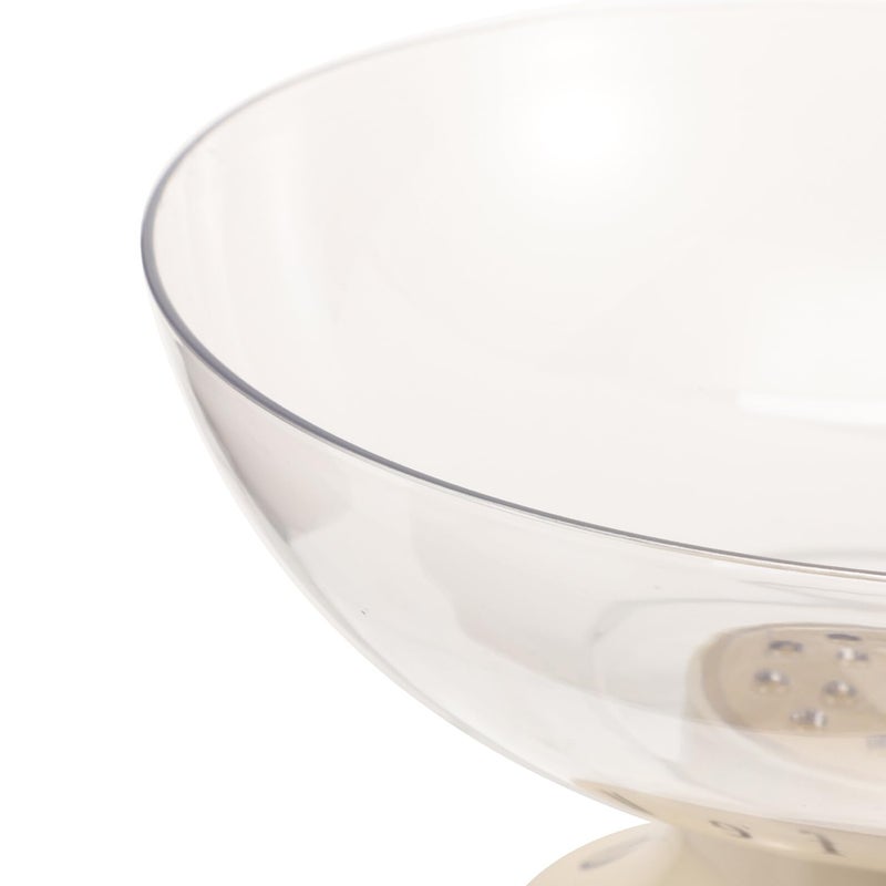 Elevated Plastic Fruit Bowl with Drain Tray for Dining Table and Living Room Decor - Image 4