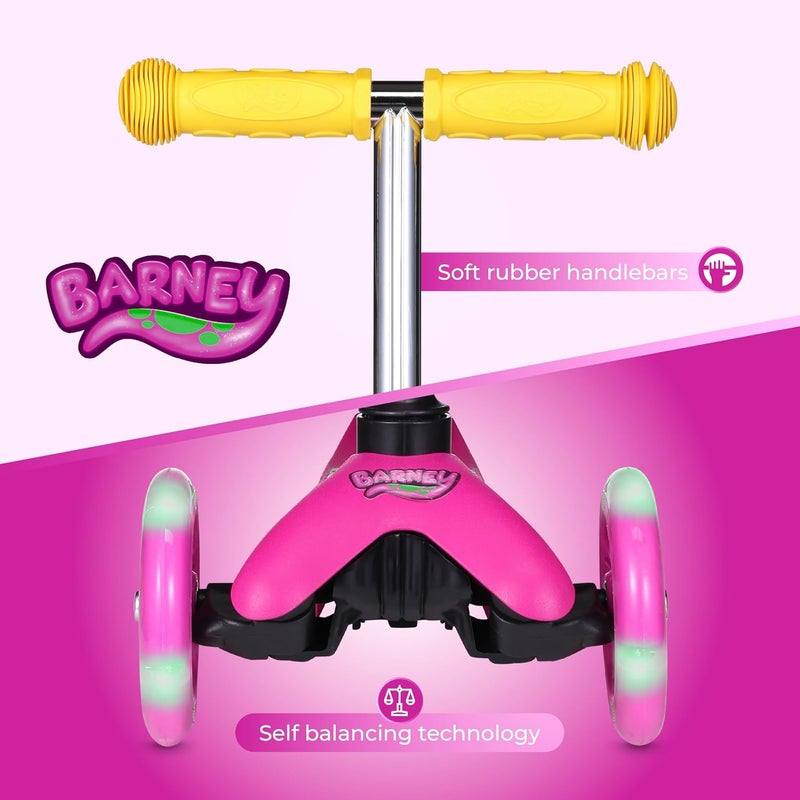 VOYAGER Self Balancing Kick Scooter with Light Up Wheels, Extra Wide Deck, 3 Wheel Platform, Foot Activated Brake, 75 lbs Limit, Kids & Toddlers Girls or Boys, for Ages 3 and Up - Image 4