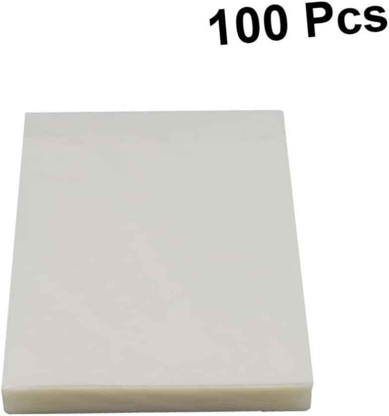 Lurrose Thermal Laminating Sheets 100 Pcs A4 Size Photo Sealing Film Waterproof Fade Resistant Laminating Pouches for Office Home and Store - Image 2