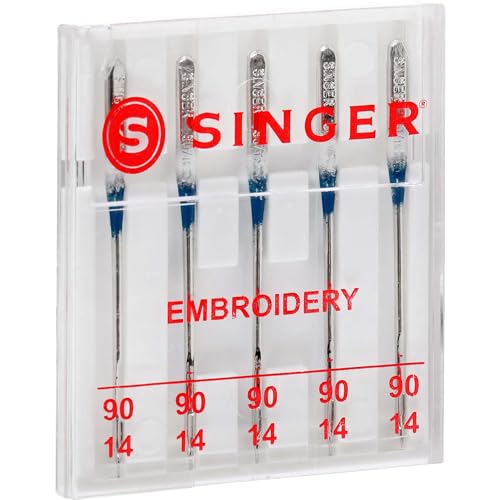 SINGER 04728 Universal Embroidery Sewing Machine Needles, Size 90/14, 5-Count, White - Image 4