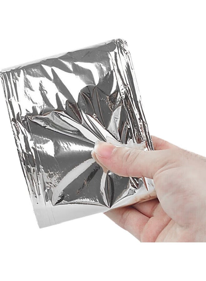 JAJALIN Emergency Blanket, Thermal Blanket, Outdoor Hiking Camping Survival Blanket, Silver Sun Protection, Pet Multi-Purpose Aluminum Foil Thermal Emergency Blanket - Image 2