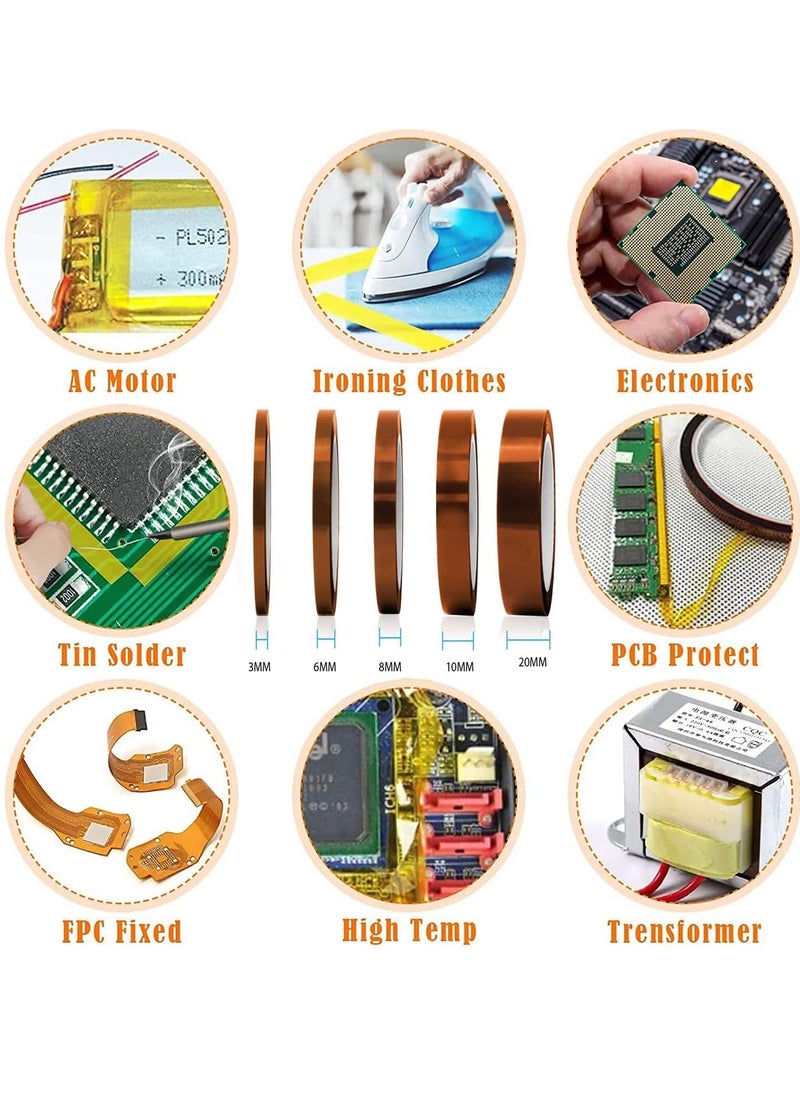 PRINTSHOP4ME - Heat Resistant Tape For Sublimation,Heat Transfer Printing,Masking,Soldering,Protecting Circuit Board,Cellphone Data Line And Electrical Works - Image 1