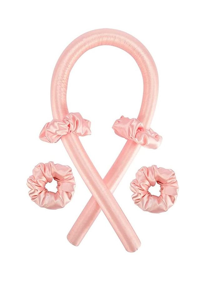 NIBEMINENT Heatless Hair Curlers Pink - Image 1