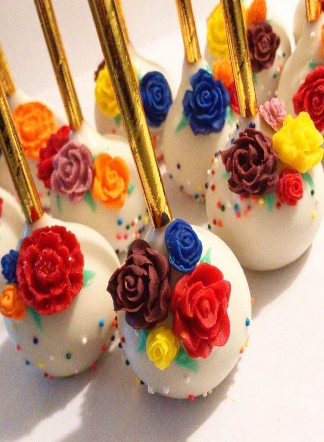 Jubilant Roses Flower Fondant Candy Silicone Mold for Sugarcraft Cake Decoration, Cupcake Topper, Resin Jewelry Casting Crafting Projects(Color:White) - Image 2
