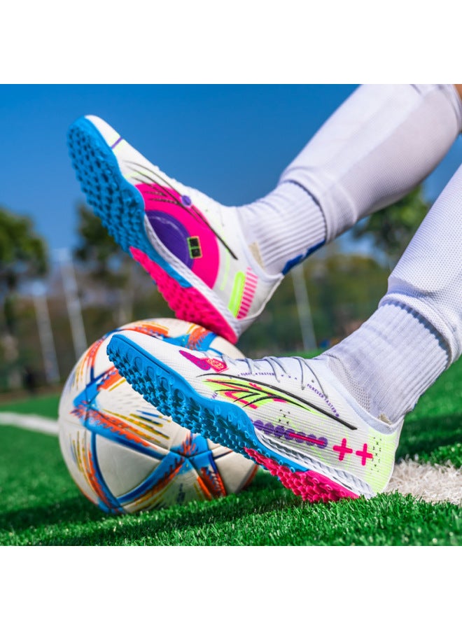Football Shoes With Long Spikes And Broken Spikes For Men And Women, Youth Grass Football Sports Non-slip Sports Shoes