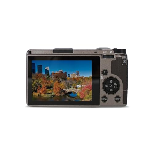 RICOH كاميرا رقمية مدمجة ريكو GR III إصدار الدفتر، هيكل رمادي دافئ معدني مع مقبض بني داكن وحلقة فضية طبيعية، مزودة بمستشعر CMOS بحجم APS-C بدقة 24 ميجابكسل، عدسة GR بفتحة 28mmF2.8 (في صيغة 35mm) - Image 4