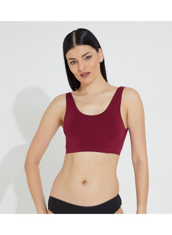 Marks & Spencer 3 Pack Seamless Non Wired Crop Top - Image 4