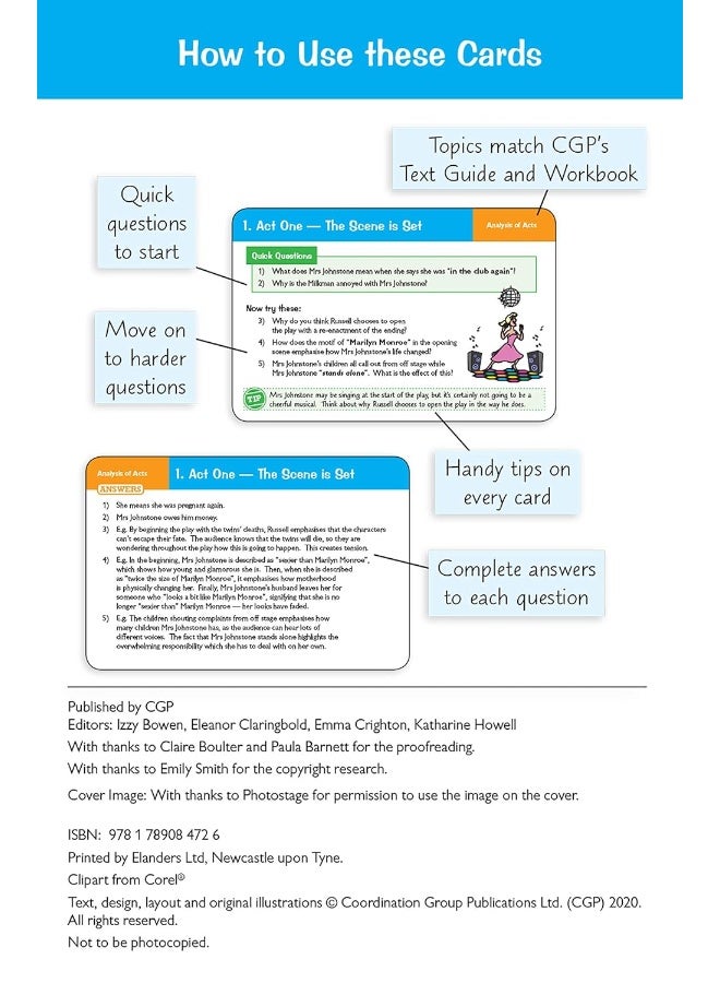 GCSE English - بطاقات أسئلة مراجعة Blood Brothers - Image 3