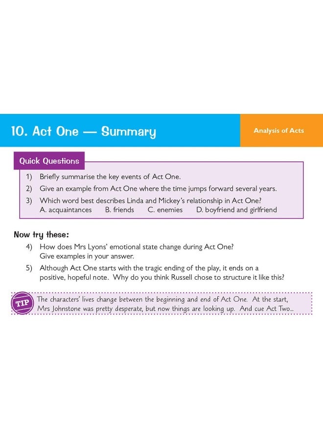 GCSE English - بطاقات أسئلة مراجعة Blood Brothers - Image 5