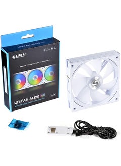 LIAN LI Uni Fan Al Al120 Rgb Daisy Chain Argb 120Mm Uf Al120 1W White X1  - Image 1