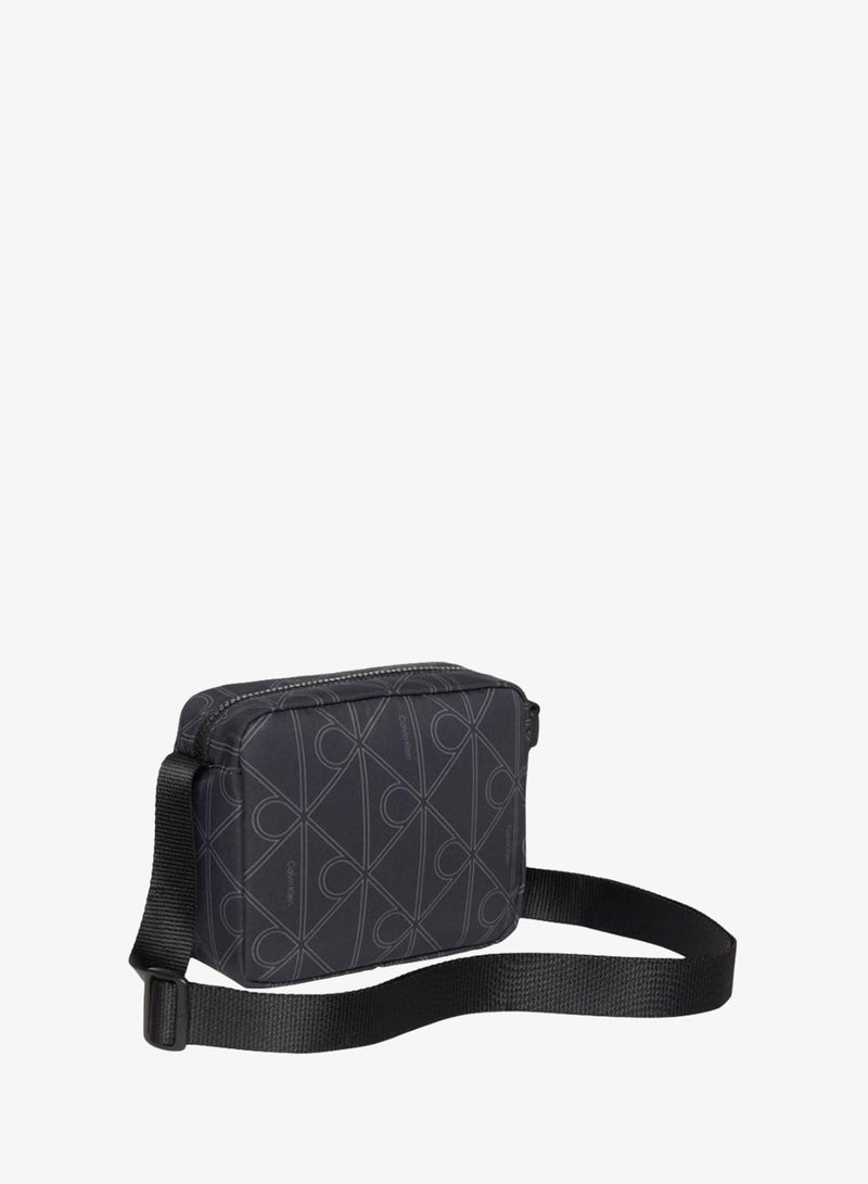 CALVIN KLEIN Printed Emblem Logo Nylon Camera Bag - Image 2