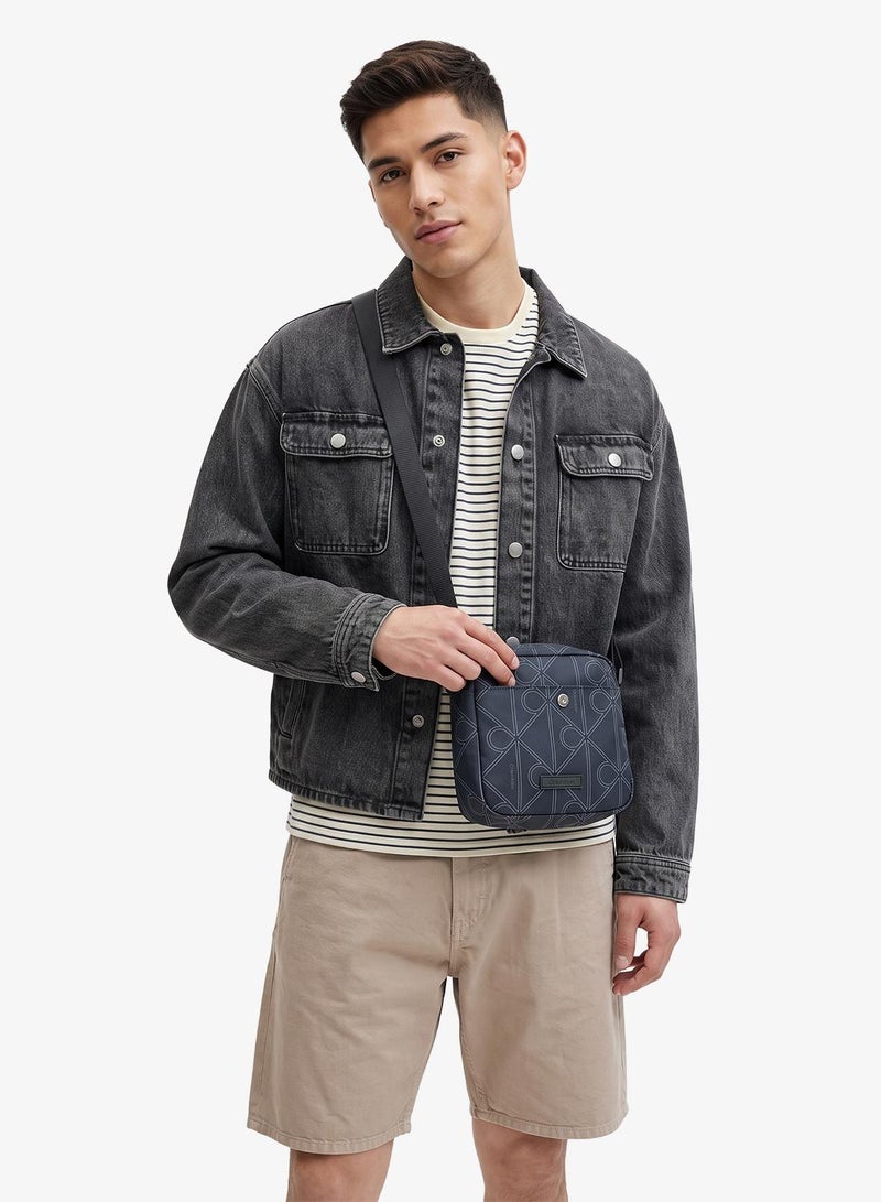 CALVIN KLEIN Printed Emblem Logo Nylon Camera Bag - Image 4