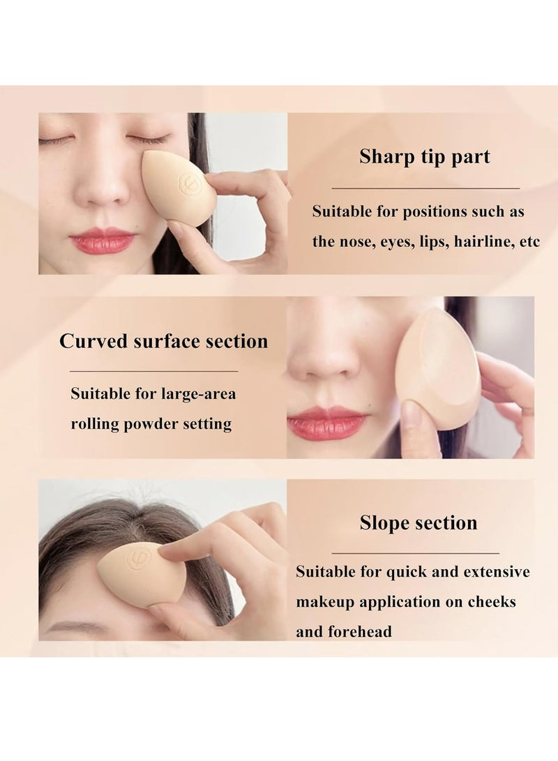 Woofixer 14-Piece Makeup Sponge Set, Beauty Blender Sponge for Foundation Blending with 3PCS Mini Makeup Sponges & 4PCS Triangle Powder Puff, Soft Make Up Sponges for Face Cosmetic Applicator for Powder Liquid - Image 3