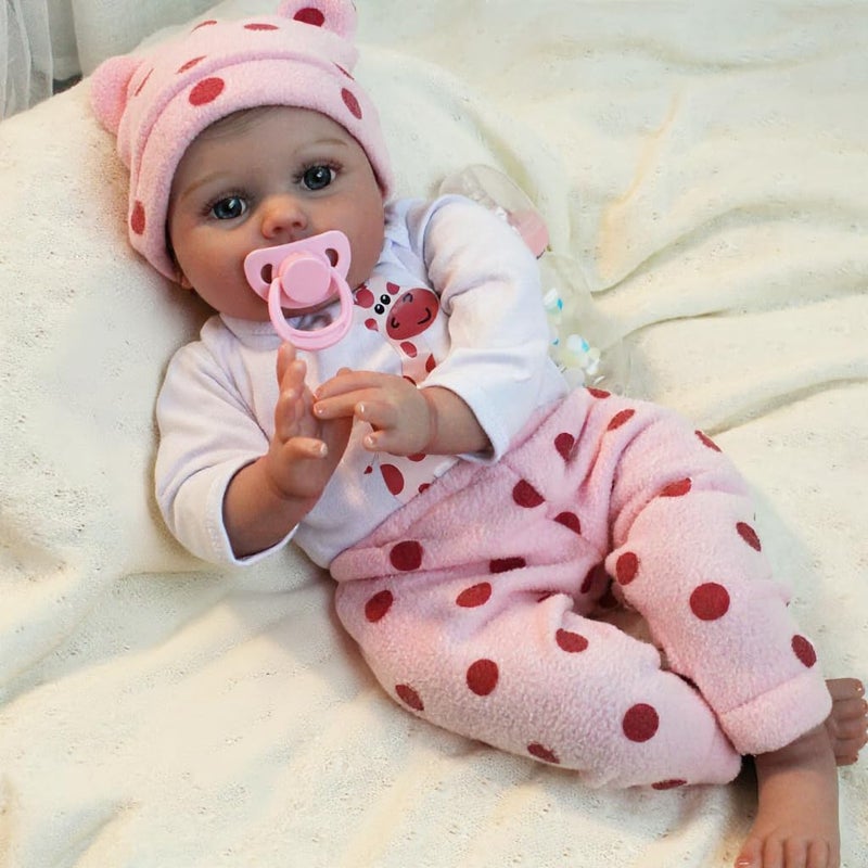 CHAREX Reborn Baby Dolls 20 inches Realistic Newborn Lifelike Baby Dolls Toy for Kids Age 3 - Image 4