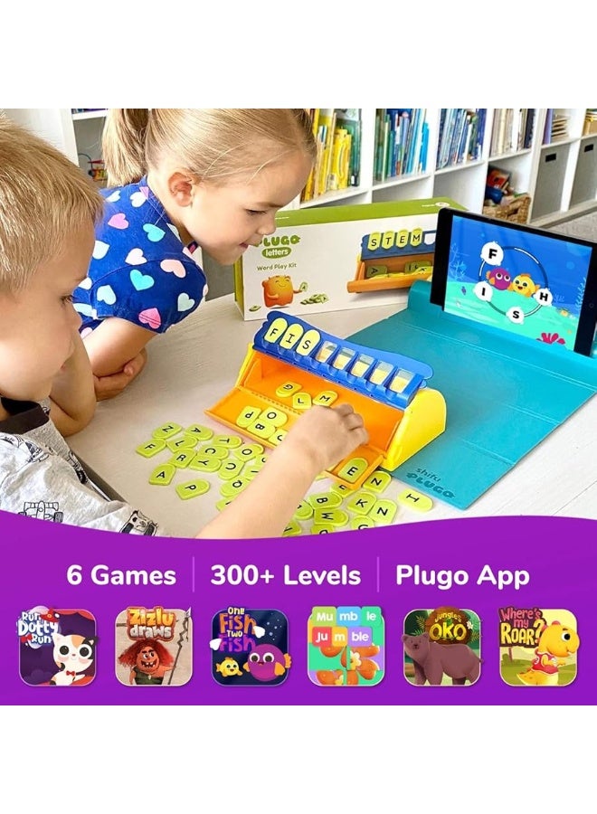 Shifu PlayShifu Educational Word GamePlugo Letters KitApp with 9 Learning Games STEM Toy Gifts for Kids Age 48 Phonics Spellings  Grammar 48 Alphabet Tiles Works with tabsmobiles Packaging May Vary - Image 2